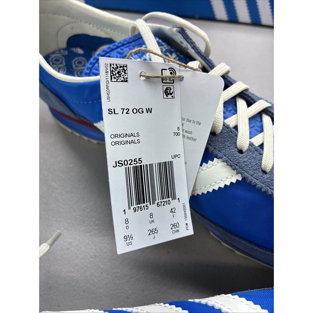 Adidas Women's SL 72 OG Size 9.5 Blue Bird Beige |JS0255| New With Box - Picture 5 of 6